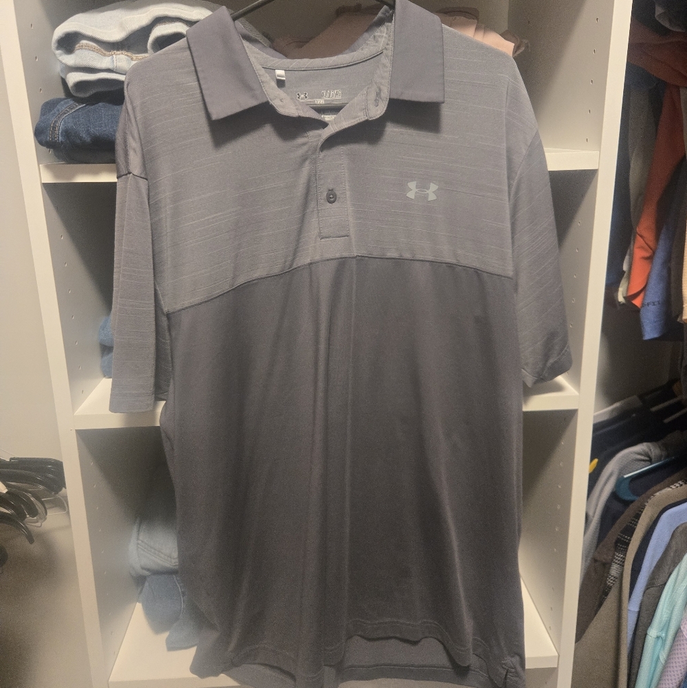 Under Armour Men's Charcoal Polo Shirt
